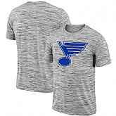 St. Louis Blues 2018 Heathered Black Sideline Legend Velocity Travel Performance T-Shirt,baseball caps,new era cap wholesale,wholesale hats